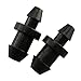 JCBIZ 60pcs Black Color Multifunctional Plug Drip Irrigation Tube End Closure 19mm Length for Garden Irrigation