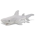 DolliBu Plush Shark Stuffed Animal - Soft Fur Huggable Marine Grey Shark, Adorable Playtime Shark Plush Toy, Cute Sea Life Cuddle Gift for Kids & Adults - 23 Inch