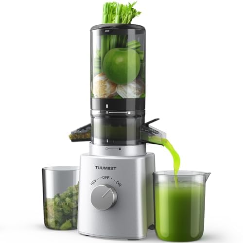 TUUMIIST Juicer Machines - Cold Press Masticating with 4.25" Feed Chute