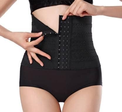 Women & Girls Seamless Shapewear – Hook Tummy Control Belt Body Shaper for Slimming & Waist Support | Comfortable Free Size Waist Trainer for 32 to 38 Waist (Black)-image-11