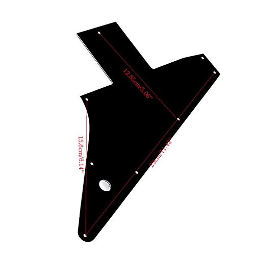 Guitar Parts 3 Ply Guitar Pickguard Pick Guard for Explorer for Gibson '76 Reissue Black Parts Guitar Part Accessories