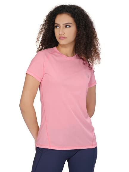 TECHNOSPORT Womens Polyester Regular Fit Crewneck Half Sleeve Shirt Sleeve|WTW105 - Review, Price and Buying Guide