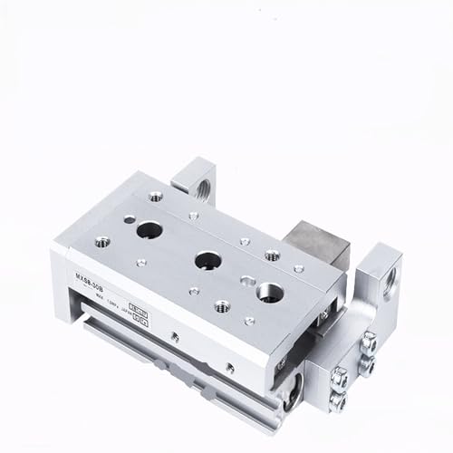 Vérin coulissant pneumatique MXS8-50 double tige à alignement parfait