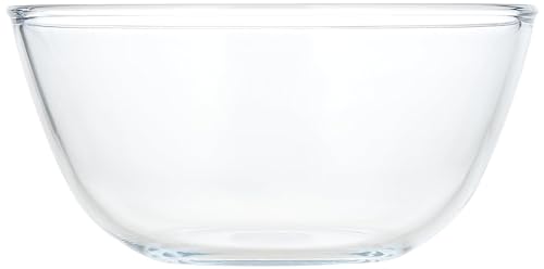 Image of Borosil 2.8 L Round Shape Serving & Mixing Bowl | Made in India Borosilicate Glass Bowl for Kitchen & Dinning | Bowl for Mixing Dough, Salad, Batter, Pasta | Microwave & Dishwasher Safe (Transparent)