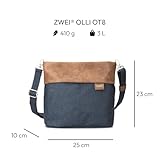 ZWEI Olli OT8 Tasche Damen Umhängetasche Schultertasche 25x23x10 cm (BxHxT), Farbe:, Blue (Blau), One size