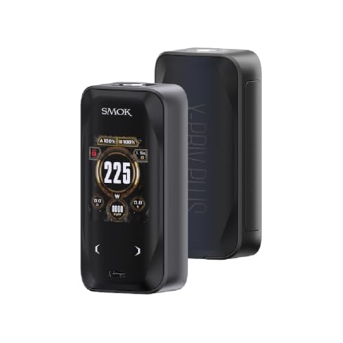 SMOK X-Priv Plus Box Mod 225W | 510 Base Box Mod Support Smok TF-D SubTank DTL Vaporizer E-Cigarette, Sans Batterie, Sans nicotine