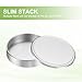 PATIKIL 39mm x 1mm Metal Lens Cap, Universal Lens Filter Stack Caps Aluminum Camera Filter Protective Case Slim Stack for 39mm x 1mm Thread Size Camera Circular Fader, Silver