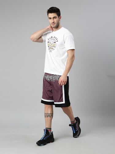 Image of XTEP Playing Big Xball Series Basketball T-Shirt, Skin Friendly Technology, Athletic Elasticity, Silky Material, Printed Pattern, Round Neck, Basketball T-Shirt for Men - Pearl White