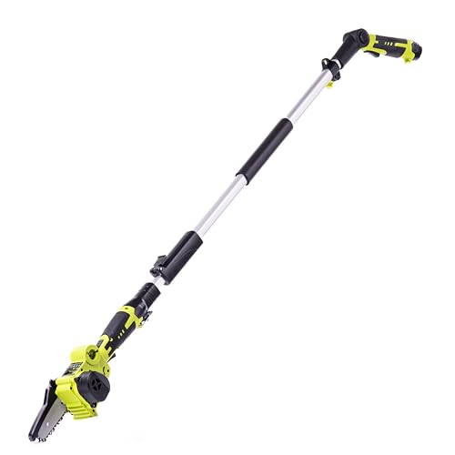 Garden Gear 12V 2-in-1 Telescopic Chainsaw Handheld Cordless Mini Pole Saw, 2.0Ah Lithium-Ion Battery, 60-Min Runtime, Fast Charge, Lightweight & Ergonomic (12V Telescopic Chainsaw)