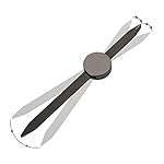 Charme Princesse Eyebrow Ruler Stainless Steel Tattoo Eyebrow Stencil Ruler Three-Point Positioning Permanent Eyebrow Makeup Measuring Symmetrical tool(Black) LB000249-1 - Image 4