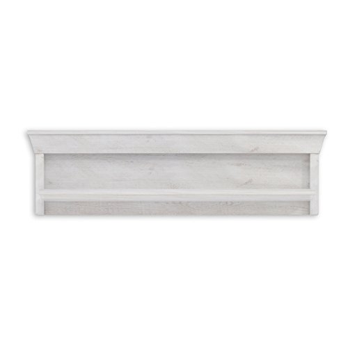 Forte Kashmir Wandboard, Holzwerkstoff, Pinie Weiß, 24,5 x 122,8 x 33,8 cm