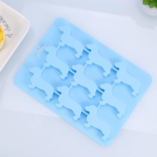 Molde de silicona para hielo en forma de perro 2 piezas miniatura 3