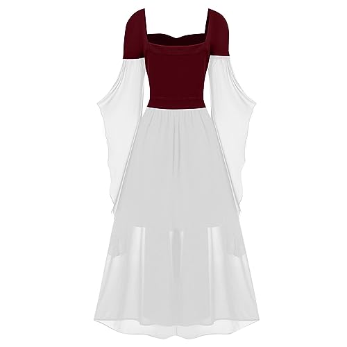 OIOLOYJM Witch Costume Women Sexy Plus Size Renaissance Vampire Gothic Halloween Costumes Woman 2025 Clothes Dresses