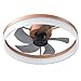LIHETE Ceiling Fan with dimmable LED Light, Ceiling Fan with Light, Bedroom Living Room Lighting Tool