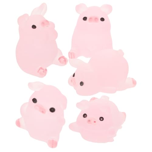 GALPADA 30個 ミニチュア樹脂製ミニブタフィギュア 卓上多肉植物やマイクロランドスケープ装飾向け 可愛い動物置物 アート用小型豚オーナメ