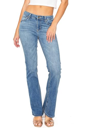 Celebrity Pink Women's Juniors Mid Rise Bootcut Jeans