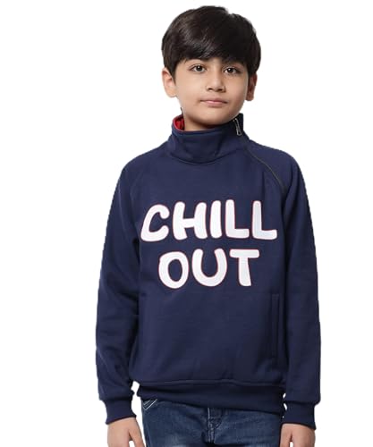 Image of Boys Fleece High Neck Sweatshirt