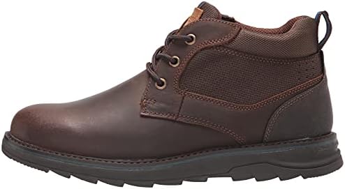 Nunn Bush Men's Luxor Plain Toe Chukka Boot with Comfort Gel and Memory Foam Ankle, Brown Crazy Horse, 8 X-Wide | Image 7