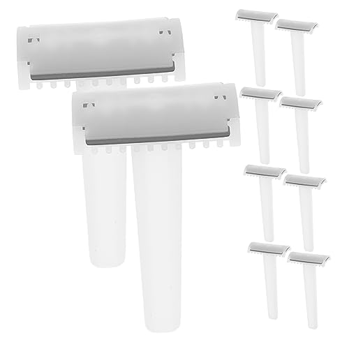 VICASKY Manual Hair Removal Razor 10pcs Disposable Shaver for Women Men Compact and Portable Double Blade Safety Razor
