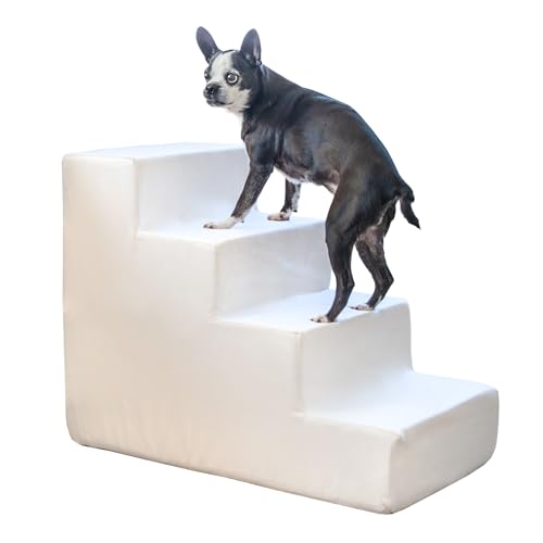 image for Best Pet Supplies Foam Pet Steps for Small Dogs and Cats, Portable Ram