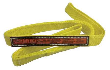Web Sling, Eye & Eye, 3 ft L, 3200 lb Cap