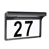 Wall Lamp LED Solar House Number Light Waterproof Outdoor Wall Light Wireless Sunpower Garden Door Decorative Address Sign Lamp