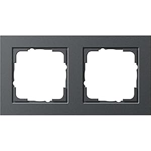 Gira E2 Abdeckrahmen 2 fach anthrazit