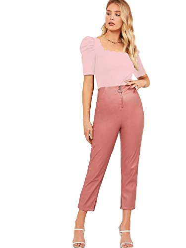 Image of Shasmi Women's Polyester Solid Slim Fit T-Shirt