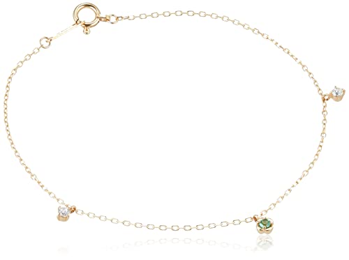 Canal 4℃(カナルヨンドシー)K10イエローゴールド ブレスレット 5月誕生石 151846233005