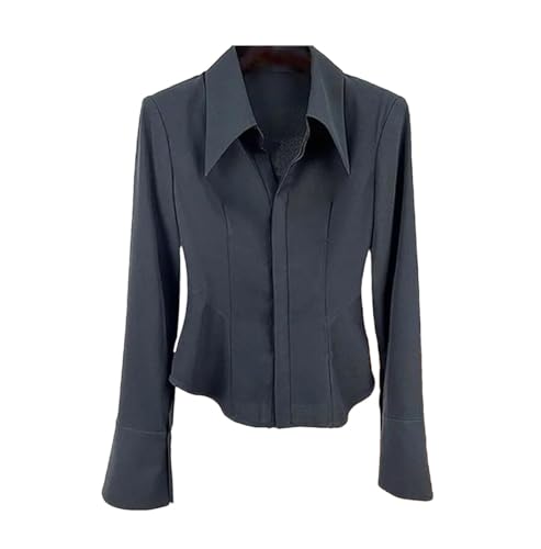 Chemise de printemps pour femme au taillage français et coupe ajustée