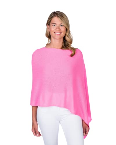 Image of CLAUDIA NICHOLE Womens 100% Cashmere Dress Topper - Cashmere Poncho Wrap