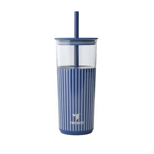Image of REDUCE Aspen - 20oz Vacuum Insulated Glass Tumbler - Extra Wide Straw & Lid