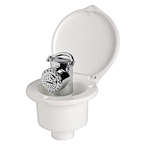 OSCULATI Coffret Douche Elegant Blanche Tuyau PVC 2,5 m Montage à Plat