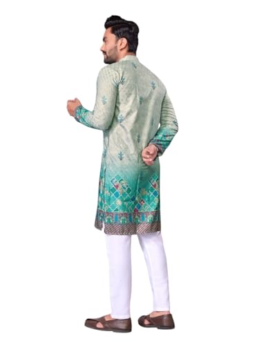 Image of Trustous Kurta Pyjamas set for Mens | Pyjamas with kurta PRINTED and classis look |KURTA Pyjamas SET