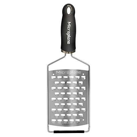 Microplane Kitchen Grater XL Ultra-coarse for Potato, Cheese, Cabbage, Cucumber and Pumpkin with Stainless Steel Blade - Made in USA Cover
