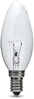 BELL 00061 40W SMALL EDISON SCREW (SES) CLEAR TOUGH CANDLE E14 PACK OF 10