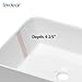 Lordear Vessel Sink Rectangle 19 Inch Bathroom Sink,Rectangular Modern Above Counter Bathroom Sinks White 19x15 Inch Porcelain Ceramic Vessel Vanity Sink Art Basin