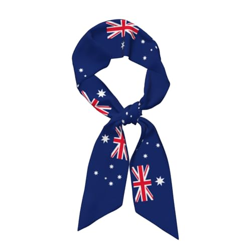 RUAYSNI Australian Flag Scarf For Women, Multi‑purpose Ribbon, Fashion Neck Hair Handbag Accessory, Lightweight Versatile Australia Bandana Headband