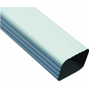AMERIMAX HOME PRODUCTS 3201400120 2x3 WHT Steel Downspout