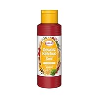HELA Gewürz Ketchup Senf – feine Mischung aus würzigem Ketchup & aromatischem Senf, 30 % weniger Zucker, ideal zu Pommes & Würstchen, 300 ml Flasche