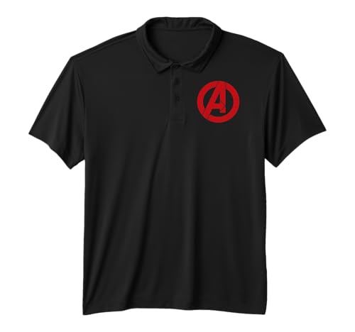 Image of Avengers Iconic A Emblem Performance Polo Shirt