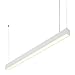 Maxxima 4 ft. LED Linear Light, Up and Down Adjustable Light Output, 3 CCT 3500K/4000K/5000K, Commercial and Residential 36W Suspension Pendant, Ideal for Office, Home, Shop, Garage, School
