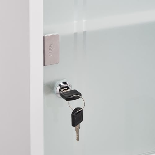 Armario botiquín de pared en color blanco con cinco compartimentos 7