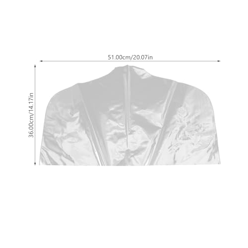 GLEAVI 10-Pack Clear Clothes Shoulder Covers 20.07X14.17In Breathable Garment Dust Covers for Hanging Clothes Reusable Closet Storage Protectors for Jackets and Shirts