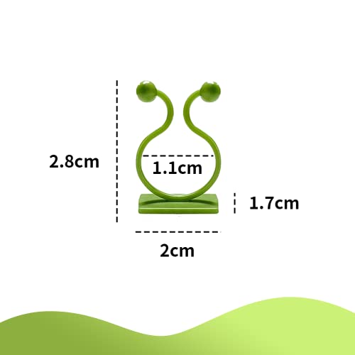 Wall Plants Climber Vine Sticky Fixture Clips 50Pcs Plant Fixer Self-Adhesive Hook Invisible Self-Adhesive Leaf Plant Vine Supports Traction Wall Clip For Wire Fixing Garden Vegetable Plant Binding #TOP6