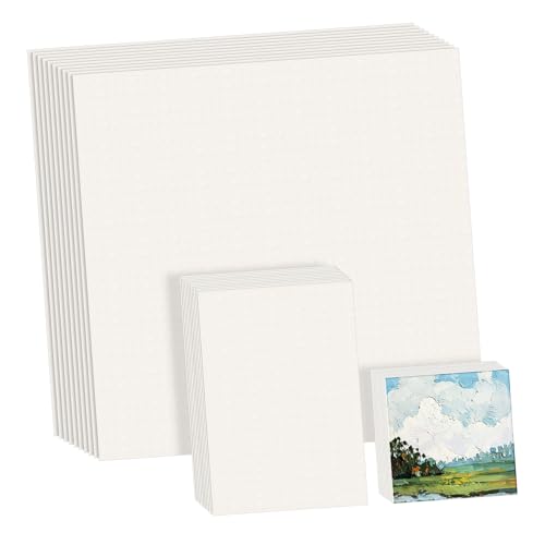HANABASS 55 Sheets Loose Drawing Paper for Artists Versatile Canvas Paper for Watercolors Acrylics Pastels Thick Sturdy for All Skill Levels for Painting Crafts