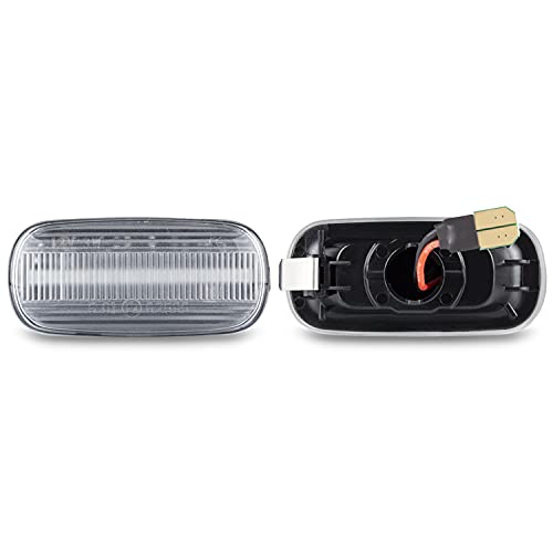 Juego De 2 Intermitentes Laterales Claros Para Audi A6 / Allroad (4B C5, 4F C6) 2001-2008 - Izquierdo Y Derecho