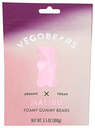 Vegobears Malibu Foamy Gummy Bears 3.5 Oz Pack de 10 miniatura 1
