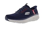 Skechers Men's Slip-Ins: D'lux Walker 2.0 - Taurrel Walking Shoes, Navy/Red, 9M