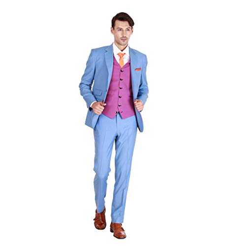 Costume de mariage homme style élégant 3 pièces veste gilet pantalon